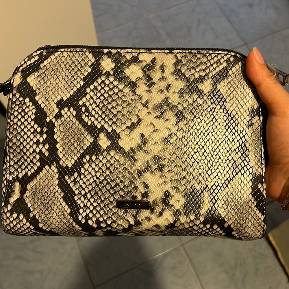 Crocodile print purse